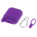 Silicone Protective Cover and Charging Skin Case for AirPods Purple (Pack of 1)