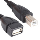 USB 2.0 Type A Female to USB B Male Scanner Printer Adapter Cable