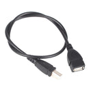 USB 2.0 Type A Female to USB B Male Scanner Printer Adapter Cable
