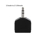 AV Converter Kit 3.5mm To Dual 2 RCA Y Splitter Audio Adapter RCA To Dual RCA, 5 set
