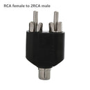 AV Converter Kit 3.5mm To Dual 2 RCA Y Splitter Audio Adapter RCA To Dual RCA, 5 set