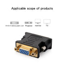 2Pieces DVI 24+5 To VGA Male To Female Adapter With Gold Plated