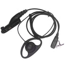 D-sharp Ear Hanger With PTT MIC For Motorola Mototrbo Xpr-6300 6350 6380 Xpr-7350 Xpr-7550