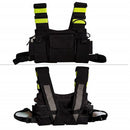 Universal Radio Harness Chest Rig Bag Pocket Pack Holster Vest Fluorescent Green for Two Way Radio