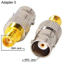 8x RF Coax Coaxial SMA Male Plug to BNC Female M/F Radio Antenna Connector