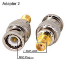 8x RF Coax Coaxial SMA Male Plug to BNC Female M/F Radio Antenna Connector