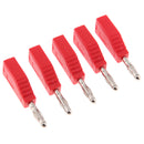 5Pieces 4mm Banana Plug For Test Probes Instrument Meter Connector Red