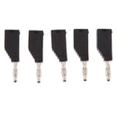 5Pack 4mm Screw Type Banana Plug Copper / Speaker Cable Connector Black