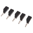 5Pack 4mm Screw Type Banana Plug Copper / Speaker Cable Connector Black