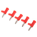10 Pieces 4mm Banana Plug Screw Fix Stackable Banana Connector Plug Red+ Black