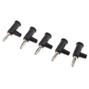 10 Pieces 4mm Banana Plug Screw Fix Stackable Banana Connector Plug Red+ Black