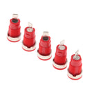 5pcs 4mm Banana Jack Panel Mount Binding Post Socket Terminal Connector 1000V 32A, Red
