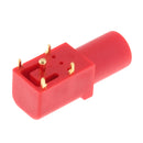 Nickel Plated Banana Female Jack Panel Mount Socket Adapter for 4mm Banana Plugs 1000V, Red
