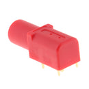 Nickel Plated Banana Female Jack Panel Mount Socket Adapter for 4mm Banana Plugs 1000V, Red