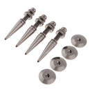 Set of 4 Pure Copper Speaker Spikes Feet Base Cones Floor Stand Protectors - Gray