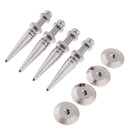 Set of 4 Pure Copper Speaker Spikes Feet Base Cones Floor Stand Protectors - Silver