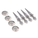 Set of 4 Pure Copper Speaker Spikes Feet Base Cones Floor Stand Protectors - Silver