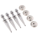 Set of 4 Pure Copper Speaker Spikes Feet Base Cones Floor Stand Protectors - Silver