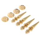 Set of 4 Pure Copper Speaker Spikes Feet Base Cones Floor Stand Protectors - Gold