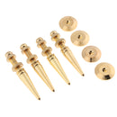 Set of 4 Pure Copper Speaker Spikes Feet Base Cones Floor Stand Protectors - Gold
