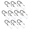 Walkie Talkies Earpieces (10 Packs) for Baofeng UV-5R BF-888S H-777 Kenwood PUXING with 2 Pins Acoustic Tube Headset with Mic