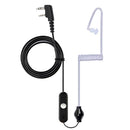 Walkie Talkies Earpieces (10 Packs) for Baofeng UV-5R BF-888S H-777 Kenwood PUXING with 2 Pins Acoustic Tube Headset with Mic