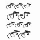 Replacement Acoustic Coil Tube Black for Motorola Kenwood Two Way Radio Walkie Talkie Earpiece ( Pack of 10 )
