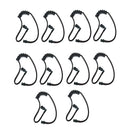 Replacement Acoustic Coil Tube Black for Motorola Kenwood Two Way Radio Walkie Talkie Earpiece ( Pack of 10 )