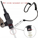 Replacement Acoustic Coil Tube Black for Motorola Kenwood Two Way Radio Walkie Talkie Earpiece ( Pack of 10 )