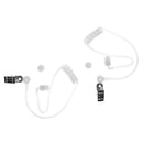 2X Snap On Replacement Acoustic Tube for Two-Way Radio Audio Headset Kit (2 Pack)