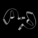2X Snap On Replacement Acoustic Tube for Two-Way Radio Audio Headset Kit (2 Pack)