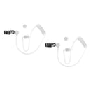 2X Snap On Replacement Acoustic Tube for Two-Way Radio Audio Headset Kit (2 Pack)
