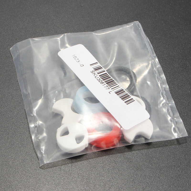 8Pcs Ceramic Disc Silicon Washer Insert Turn Replacement For Valve Tap