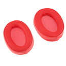 1 Pair Earpads Cushions Covers Replacement for Sony MDR-100ABN Headset Red
