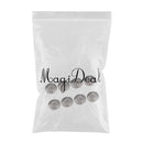 8PCS Speaker Spikes Foot Mats Feet Pads 25*4mm Metal Durable for Hifi Players Gray