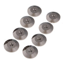 8PCS Speaker Spikes Foot Mats Feet Pads 25*4mm Metal Durable for Hifi Players Gray