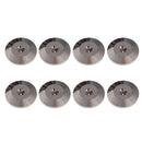 8PCS Speaker Spikes Foot Mats Feet Pads 25*4mm Metal Durable for Hifi Players Gray