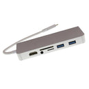 8in1 Adapter Hub, USB C 3.1 to 3.5mm Audio, 4K HDMI, 1000M RJ45, USB 3.0*2, Card Reader and Type-C PD Charging Ports