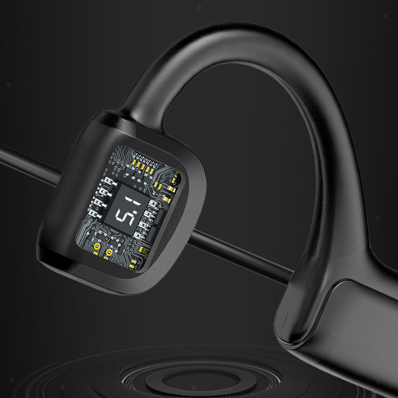 Bluetooth 5.1 Bone Conduction Headset Waterproof Headphone Sports Earphone
