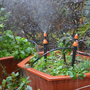 50Pcs Micro Spray Adjustable 360 Degree Water Flow Irrigation Drippers On Stake Emitter Drip System