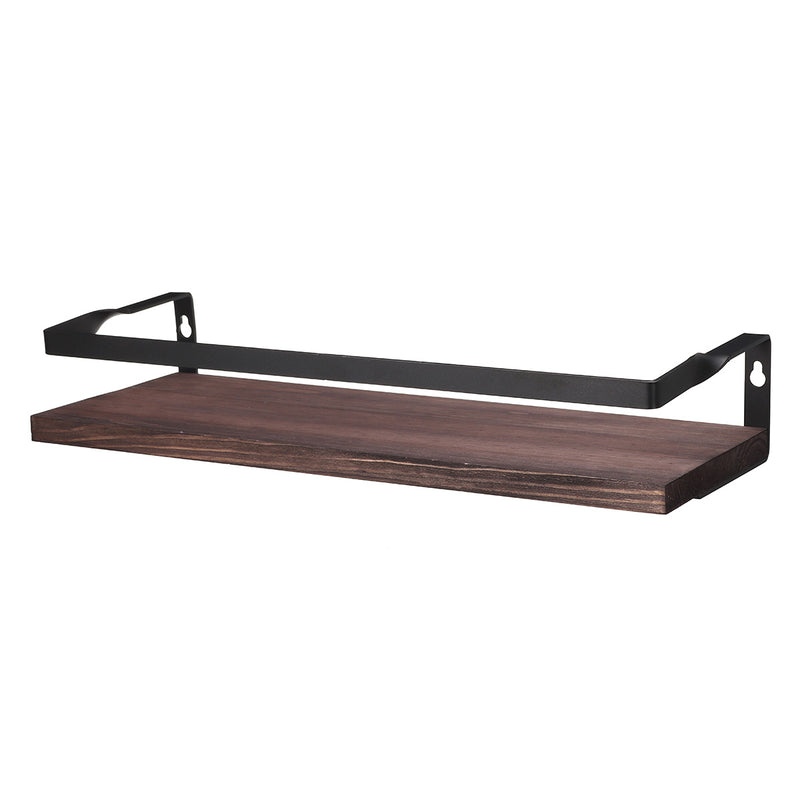 2PCS Wall Shelf Floating Wood Storage Shelf Rack Storage Kitchen Bathroom
