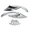 Chrome Motorcycle Rearview Mirrors Chopper Bobber Spear Blade Custom For Harley
