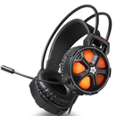 EASYSMX COOL2000 Omnidirectional 3.5mm + USB Wired Stereo Noise Canceling Gaming Headphone LED Backlight Orange