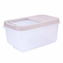 Japanese Plastic Rice Barrel 10kg Rice Storage Household Rice Bucket Moistureproof Transparent Kitchen Storage Container