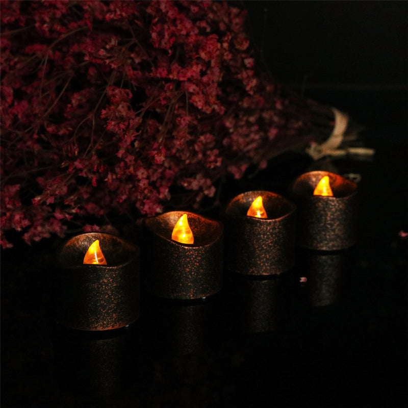 12PCS Battery Operated Halloween Party Decoration Electronic Flickering LED Candle Light