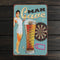 Man Cave Sheet Metal Drawing Metal Painting Tin Bar Pub Wall Tavern Poster Sign