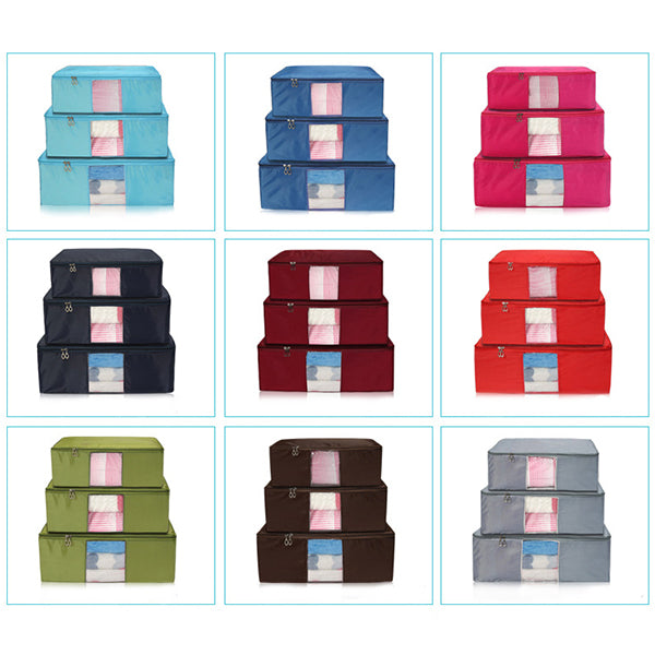Honana HN-B6 Large Folding Storage Bag Waterproof Dustproof Zipper Organizer Bags