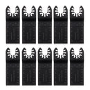 Drillpro 10PCS Multi Tool Oscillating Saw Blade Quick Release Saw Blades Kit for Metal Wood Plastic Cutting Oscillating Tools for Fein Multi Dremel