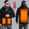 Man Woman Electronic USB Heated Jacket Intelligent Heating Hooded Work Motorcycle Skiing Riding Coat