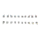 Dental Orthodontics Buccal Tubes Mini Metal Brackets Braces 0.022'' Hooks Dental Bracket